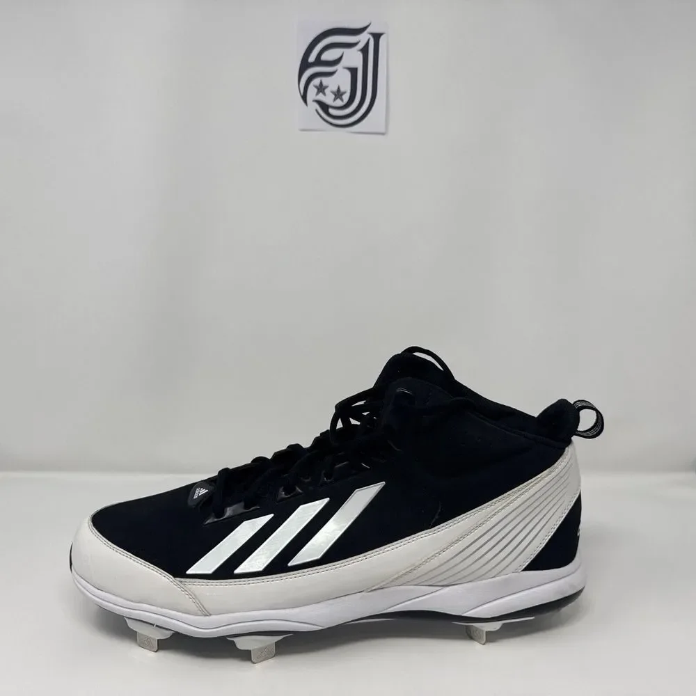 Adidas Icon 7 Metal Baseball Cleats Black SPG 753001‎ - Mens Size 15